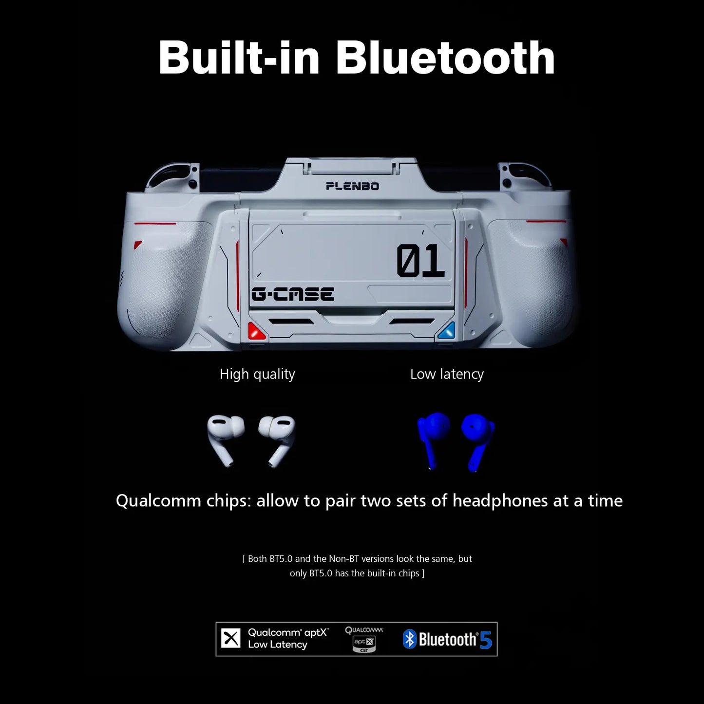 built-in Bluetooth 5.0 module