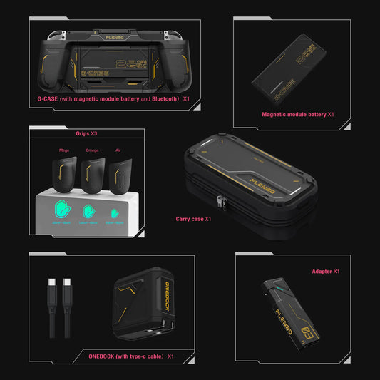 packing list of black family pack for switch oled