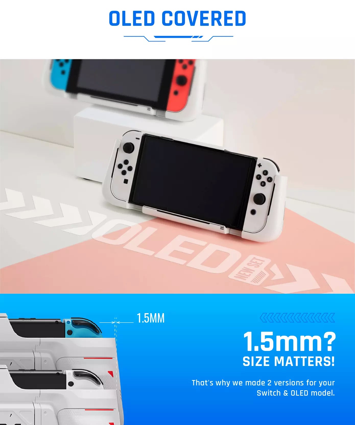 difference between G-case for Switch & OLED model