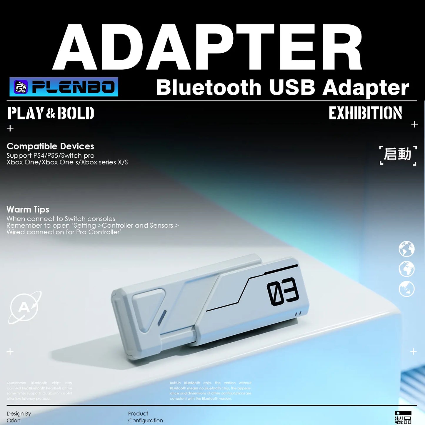 Bluetooth controller adapter's features