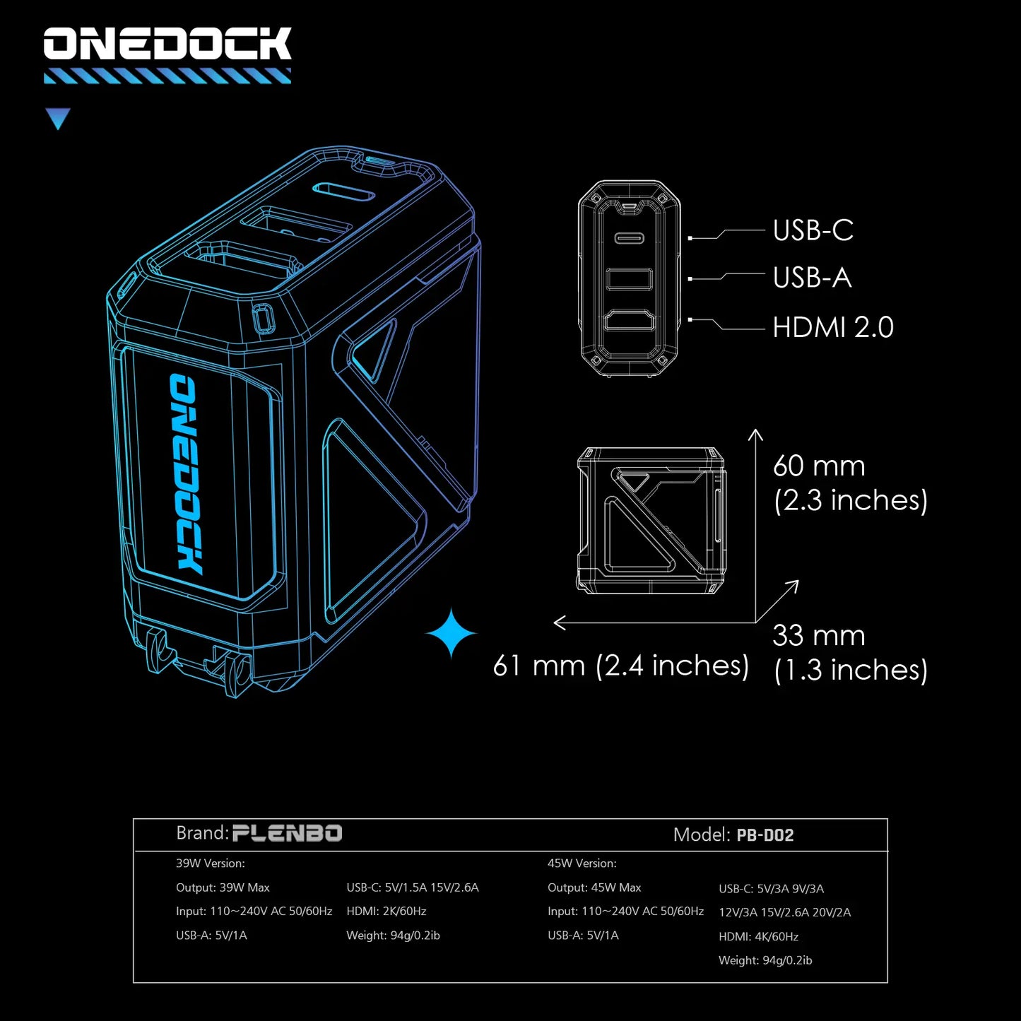 Specification of Onedock