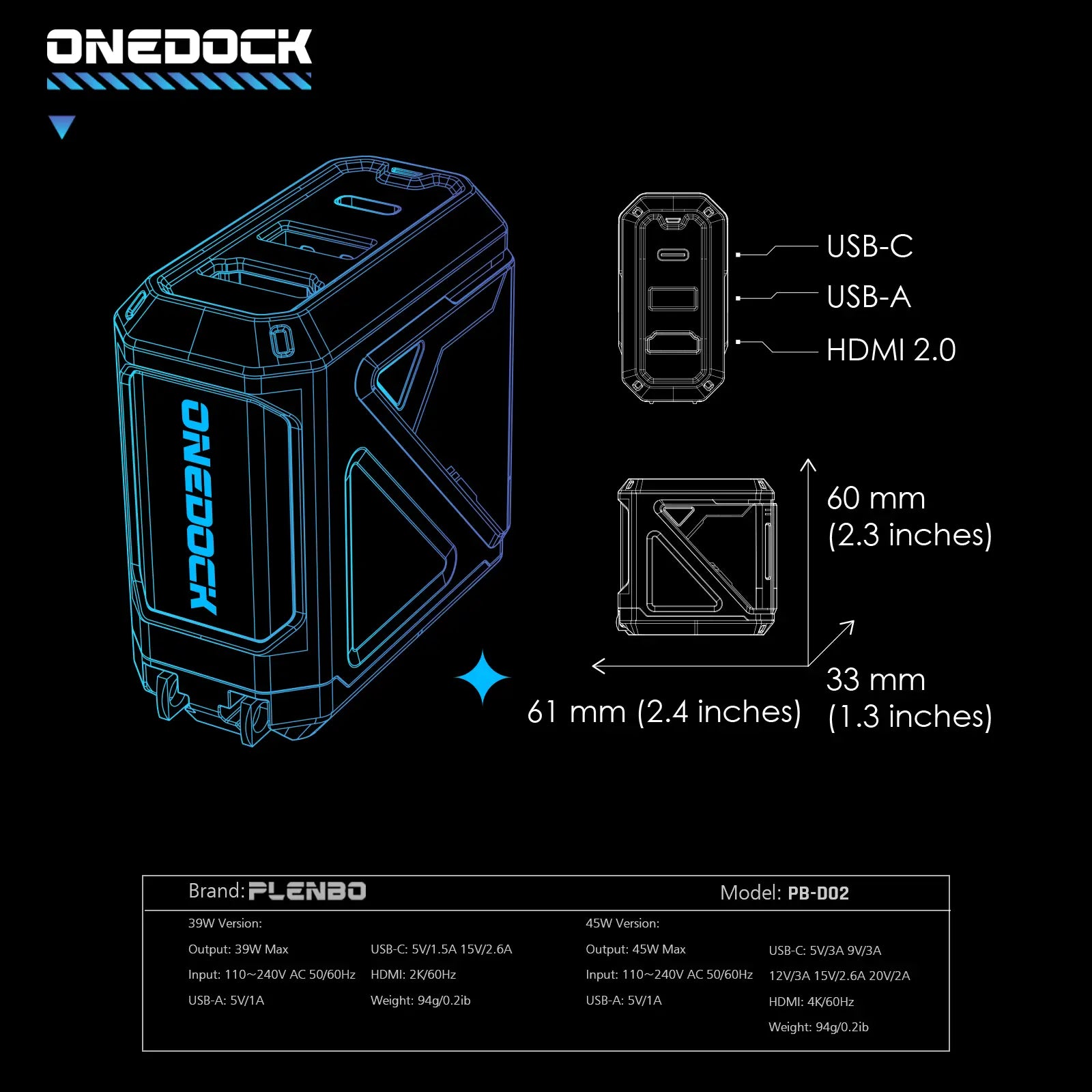 Specification of Onedock