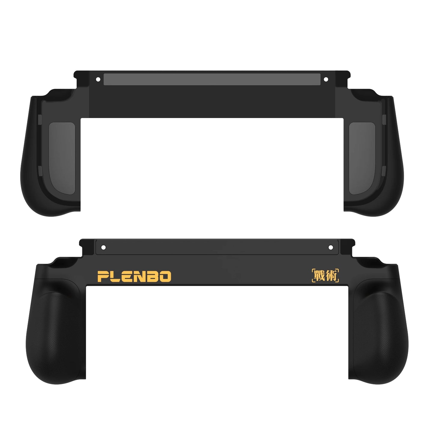Black gaming controller with 'PLENBO' branding on a white background