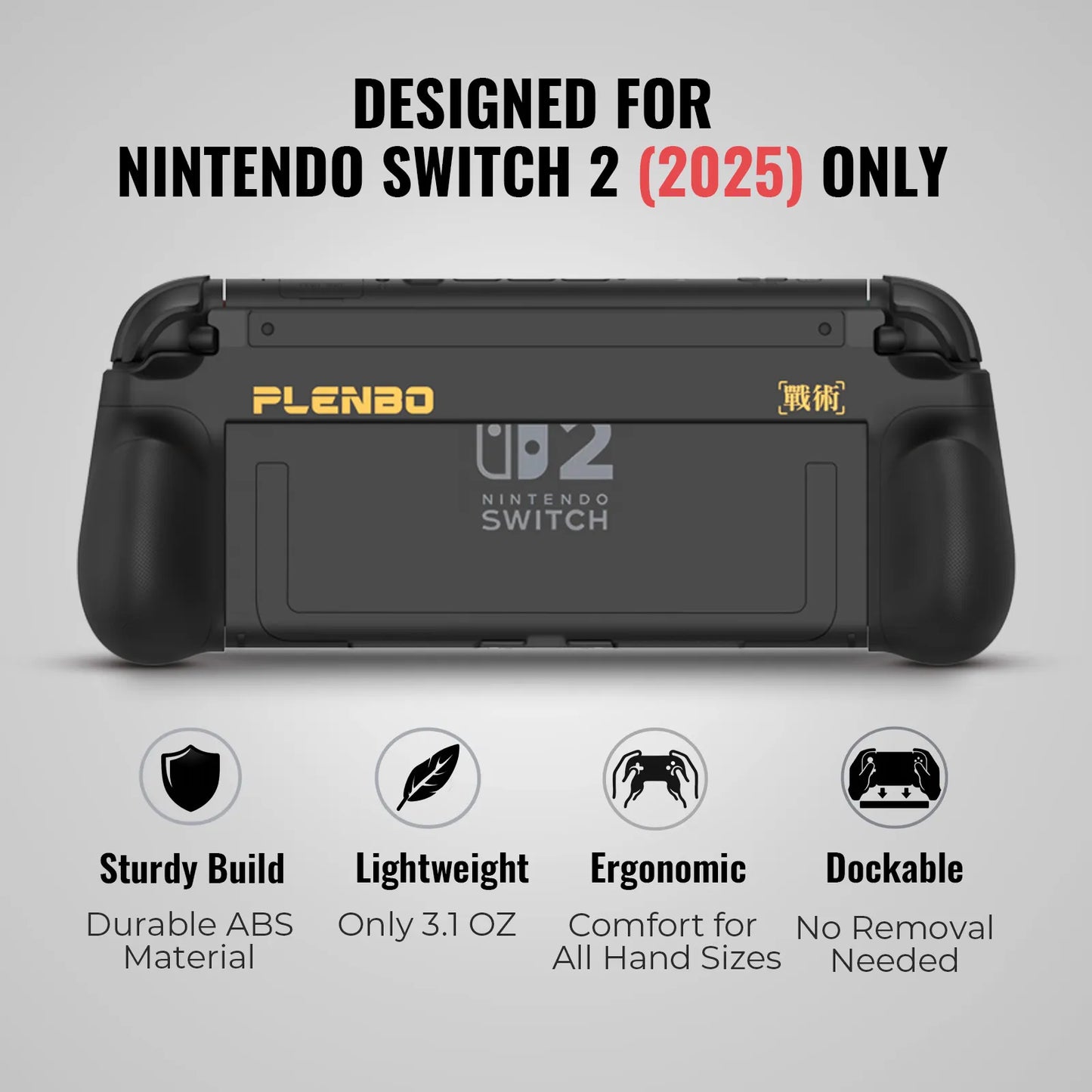 Plenbo Foldex Ergonomic Grip for Nintendo Switch 2