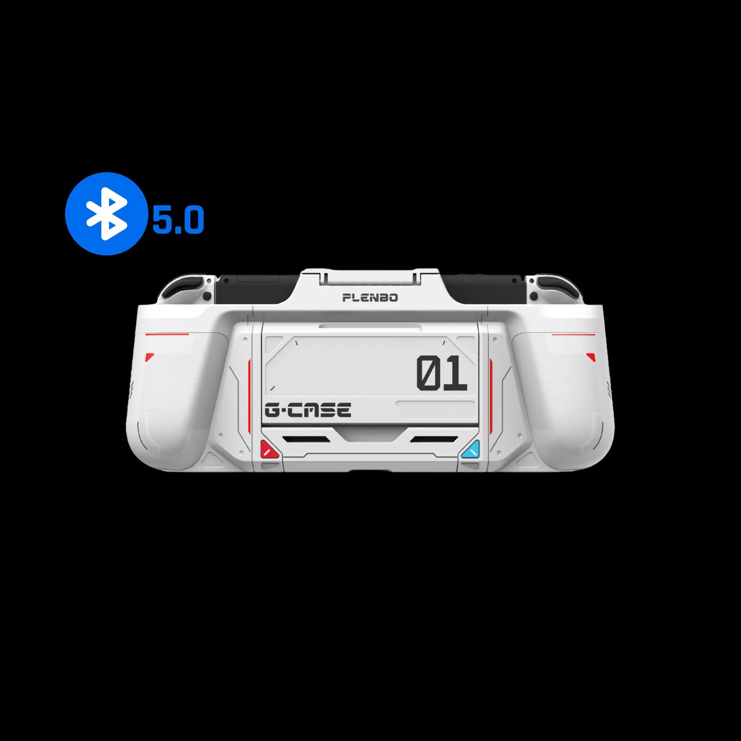 Bluetooth 5.0 Plenbo G-case for Nintendo Switch OLED White