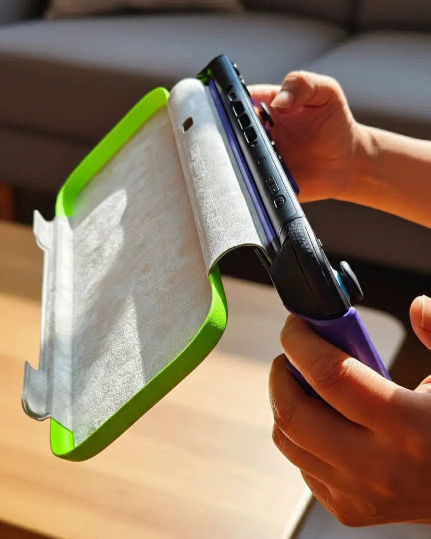 Plenbo FoldeX Switch 2 Dockable Grip Case with Flip Cover | Anti-Cramp