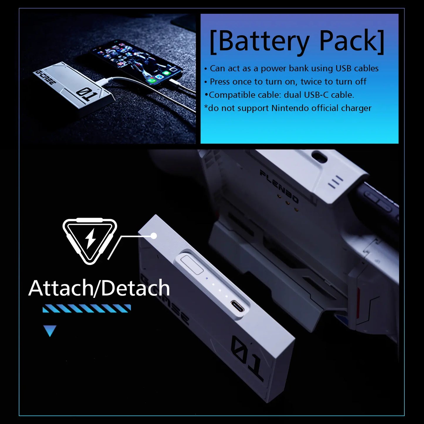 features of the battery pack