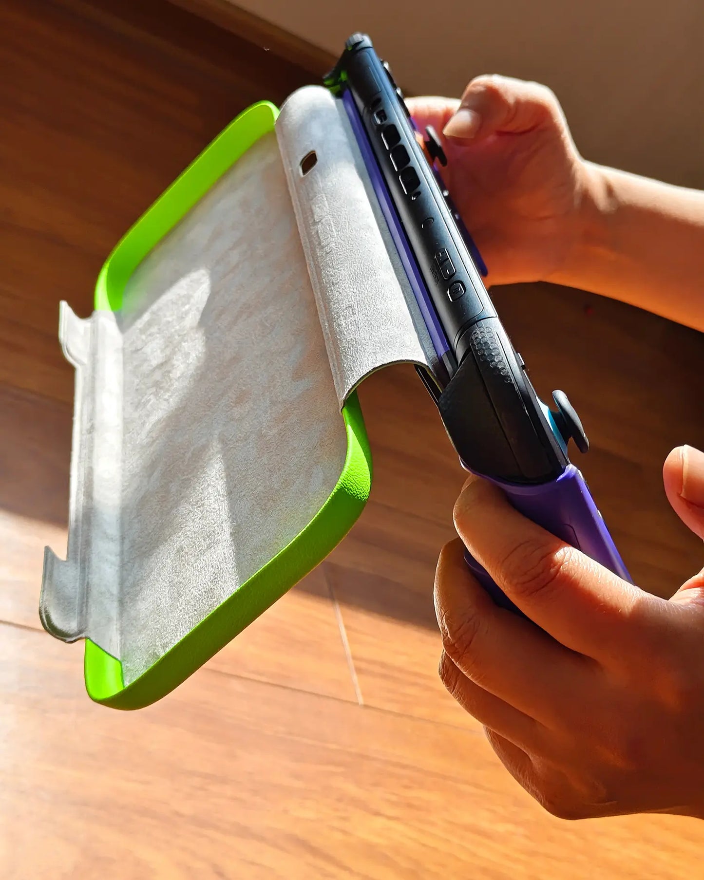 Plenbo FoldeX Switch 2 Dockable Grip Case with Flip Cover | Anti-Cramp