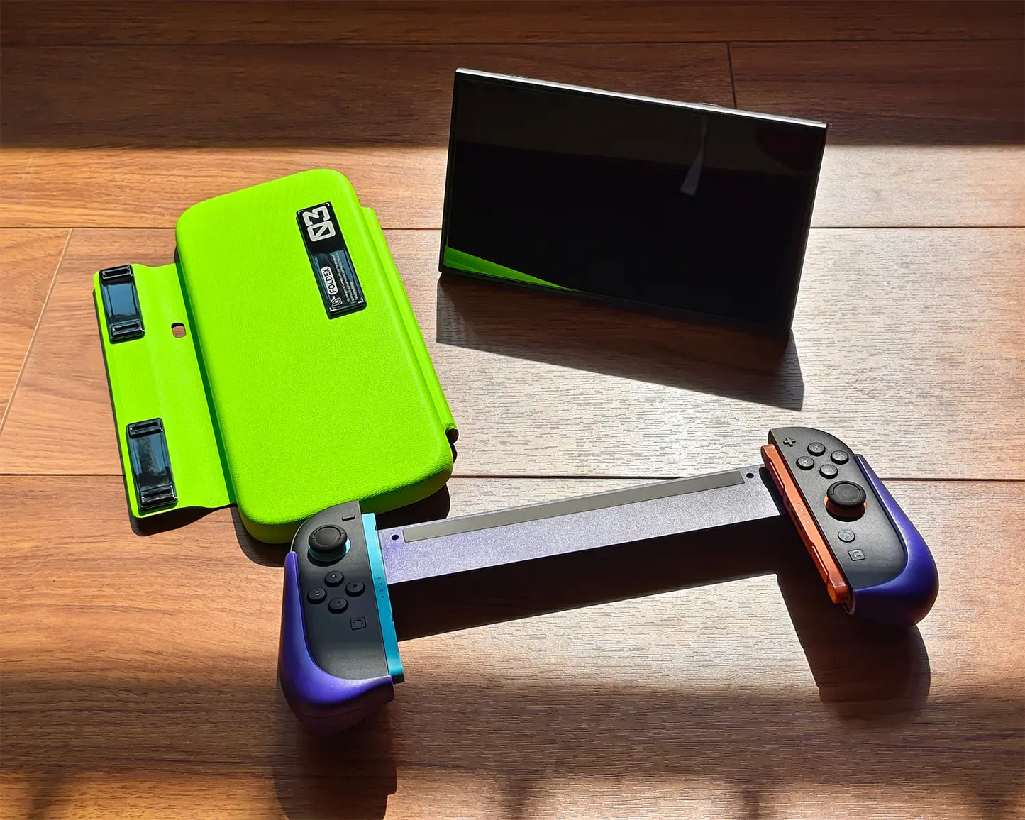 Plenbo FoldeX Switch 2 Dockable Grip Case with Flip Cover | Anti-Cramp